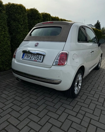 Fiat 500 cena 24300 przebieg: 126000, rok produkcji 2013 z Konin małe 596